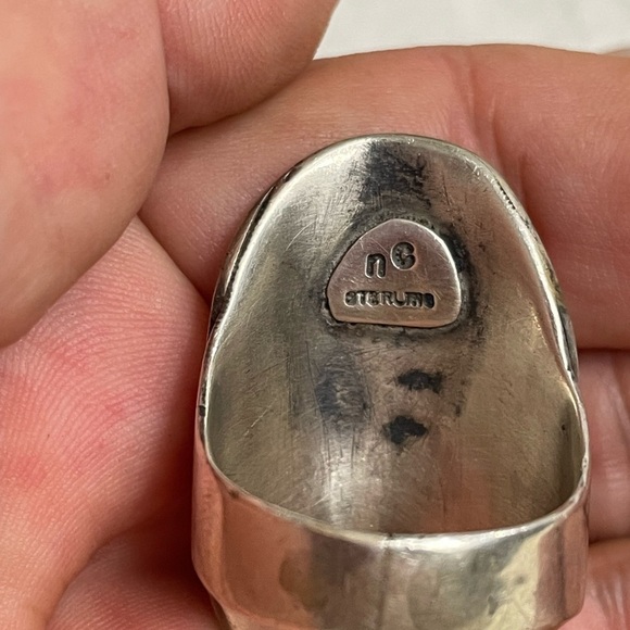 Nelson Garcia Sterling Unisex Ring size 10 - Picture 4 of 5